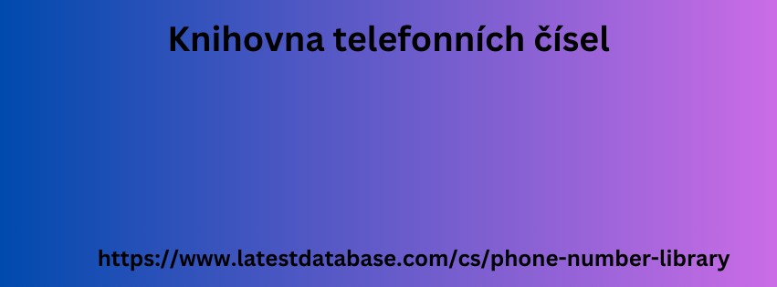 Knihovna telefonních čísel