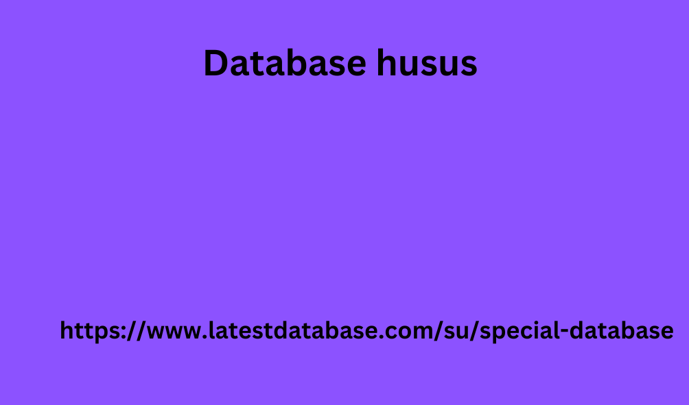 Database husus