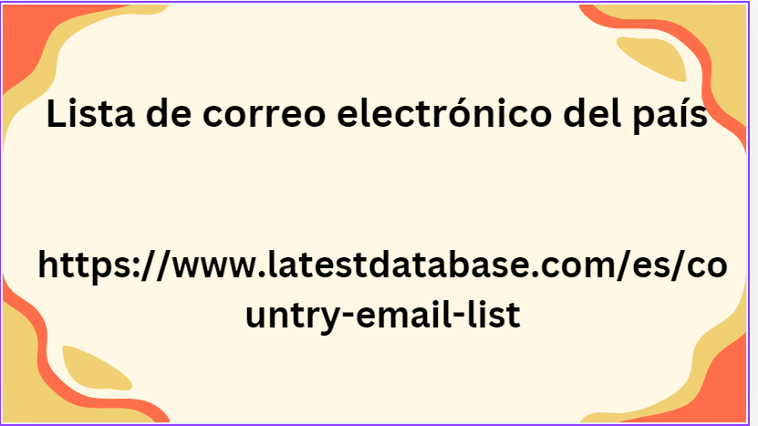 Lista de correo electrónico del país 3