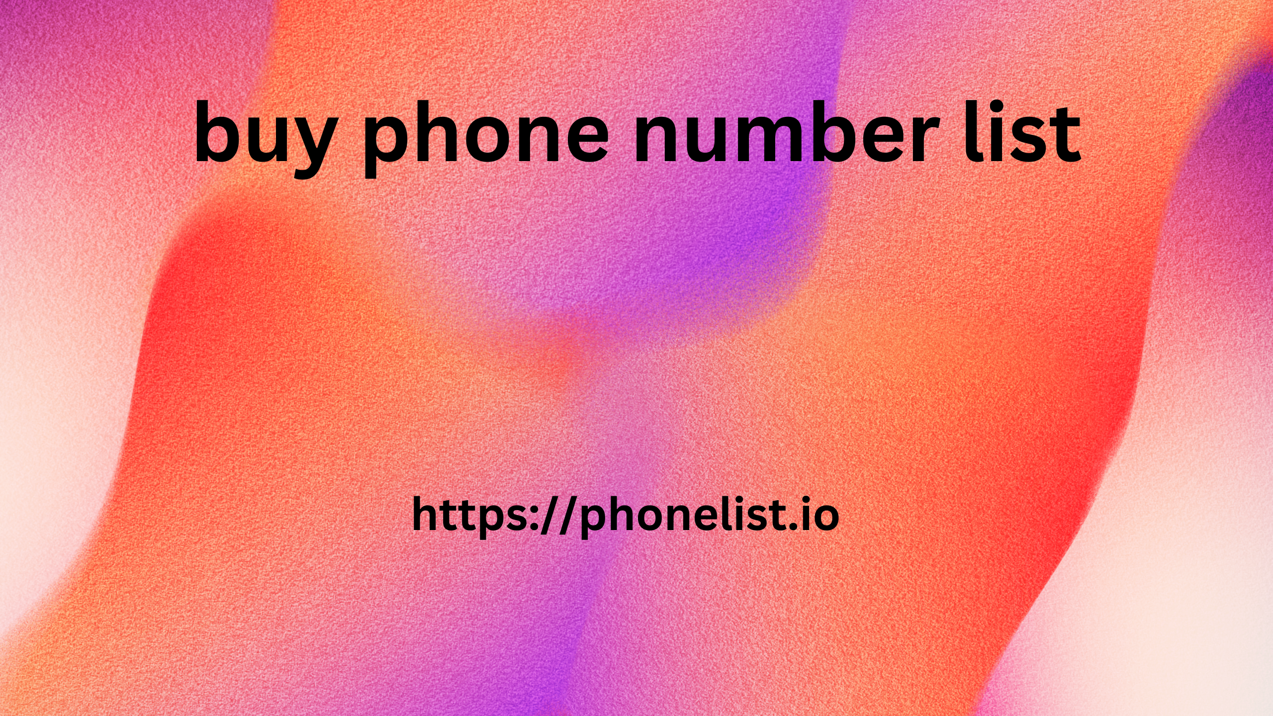 buy phone number list