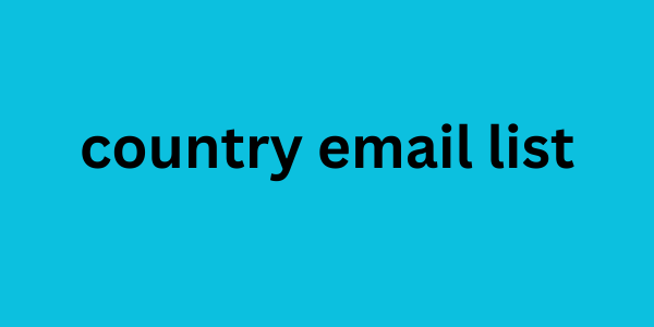 country email list
