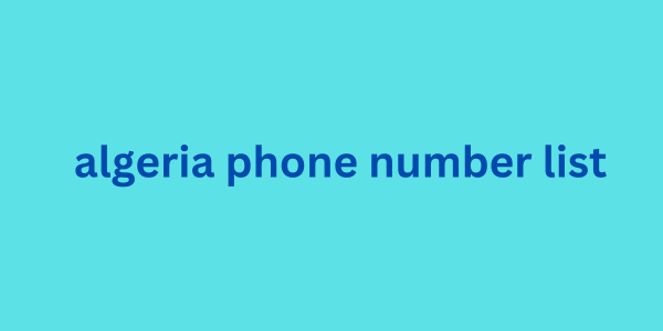 algeria phone number list