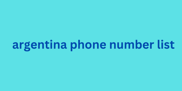 argentina phone number list