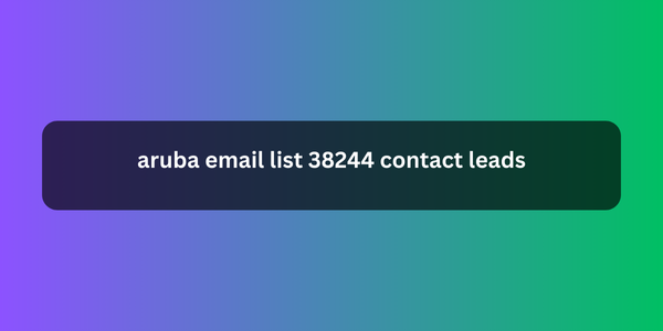 aruba email list 38244 contact leads