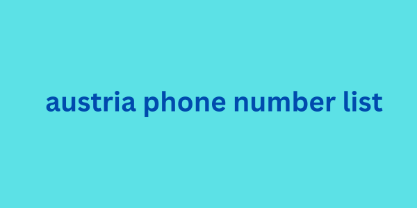 austria phone number list