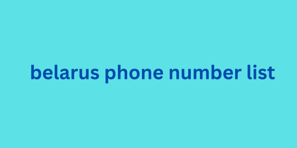 belarus phone number list