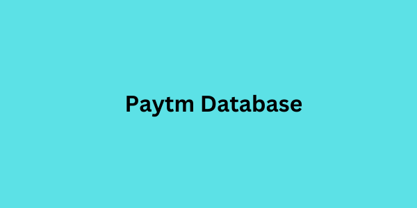 paytm database