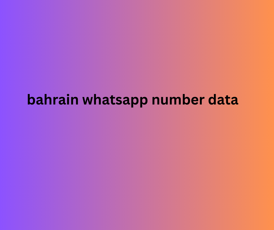 bahrain whatsapp number data