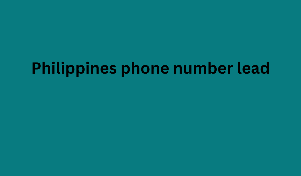 Philippines phone number lead