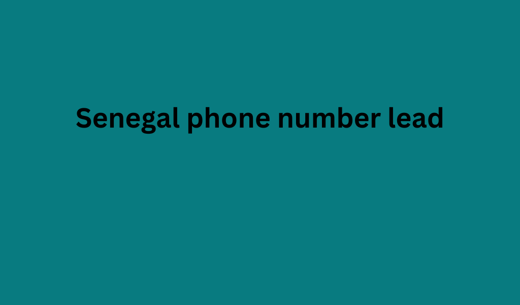 Senegal phone number lead